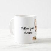 Braunes Weißpferd Kaffeetasse (Vorderseite Links)