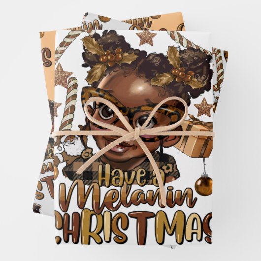 braunes Wickelpapier Geschenkpapier Set (Beispiel)