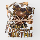 braunes Wickelpapier Geschenkpapier Set (Beispiel)