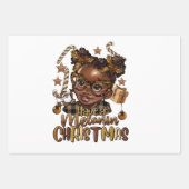 braunes Wickelpapier Geschenkpapier Set (Vorderseite)