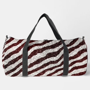 Braunes Zebra Duffle Bag