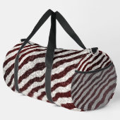 Braunes Zebra Duffle Bag (Rechte Ecke)