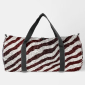 Braunes Zebra Duffle Bag (Rückseite)