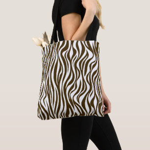 Braunes Zebrafellmuster Tasche