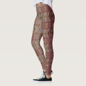 Braunes Zickzackmuster "Ratti_Creative_Arts" Leggings (Links)