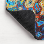 Braunfarben abstrakte Kunstfarbe Mousepad (Ecke)