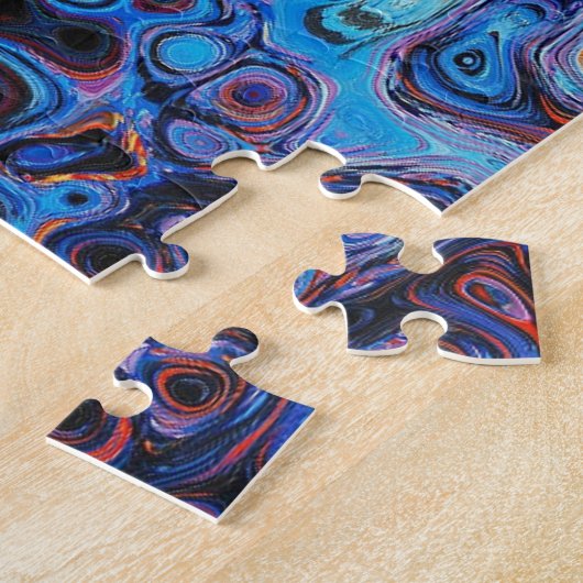 Braunfarben abstrakte Kunstfarbe Puzzle (Seite)