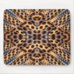 Braunfasan-Feder-Kaleidoskop Mousepad