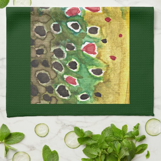 Braunfisch Geschirrtuch (Gefaltet)