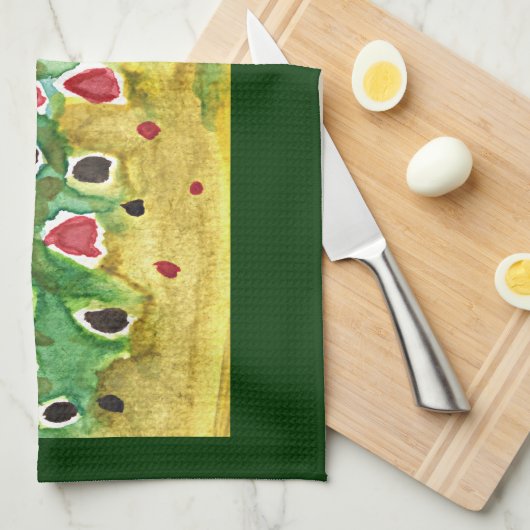 Braunfisch Geschirrtuch (Viertel Falte)