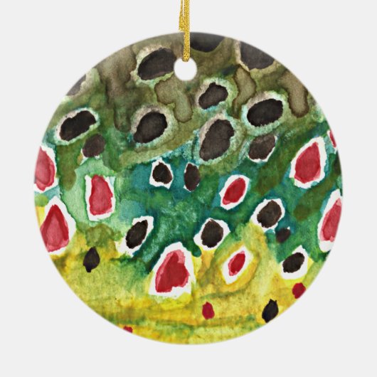 Braunfisch Keramik Ornament (Hinten)