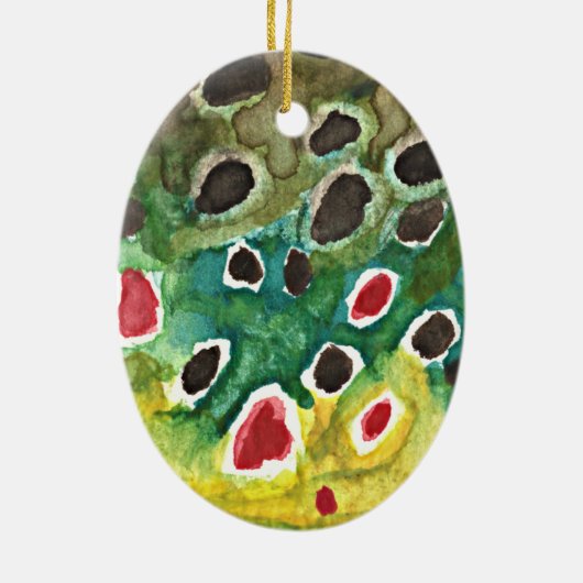 Braunfisch Keramikornament (Hinten)