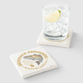 Braunfisch Steinuntersetzer (Seitenansicht)