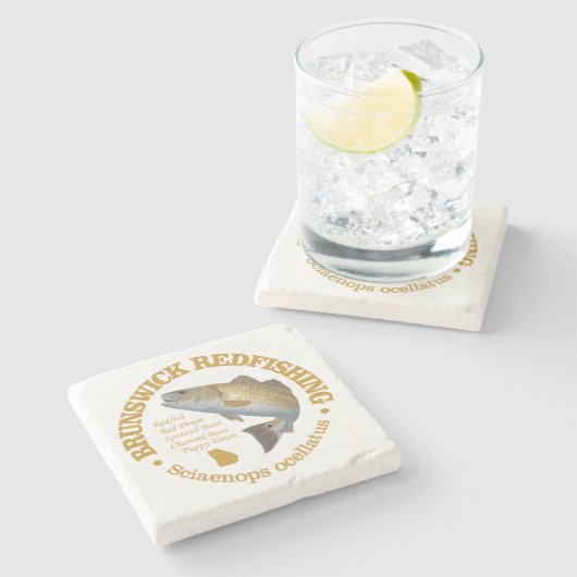 Braunfisch Steinuntersetzer (Seitenansicht)