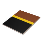 Braungelb-Schwarz-Blockstil-Design Fliese (Seite)