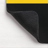 Braungelb-Schwarz-Blockstil-Design Mousepad (Ecke)