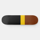 Braungelb-Schwarz-Blockstil-Design Skateboard (Horizontal)