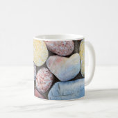 Braungelbe und graue Steine Kaffeetasse (VorderseiteRechts)
