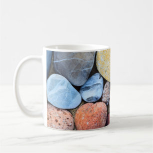 Braungelbe und graue Steine Kaffeetasse
