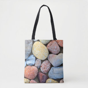 Braungelbe und graue Steine Tasche