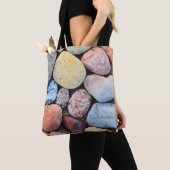 Braungelbe und graue Steine Tasche (Von Nahem)