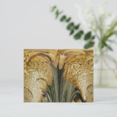 Braungestreifte Polstergarbe Postkarte (Stehend Vorderseite)