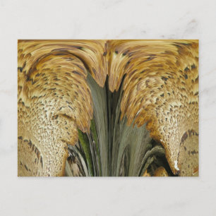 Braungestreifte Polstergarbe Postkarte