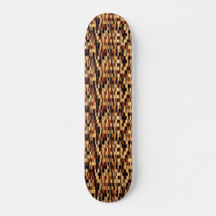 Braunglasmuster Skateboard