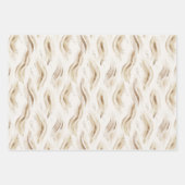 Braungold Abstrakt Geschenkpapier Set (Vorderseite 2)