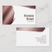 Braungold färbt abstrakten rustikalen Berater Visitenkarte (Vorne/Hinten)