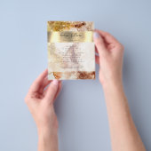 Braungold Glitzer Aquarell Flyer (Gruppe)