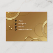 Braungold Visitenkarte (Rückseite)