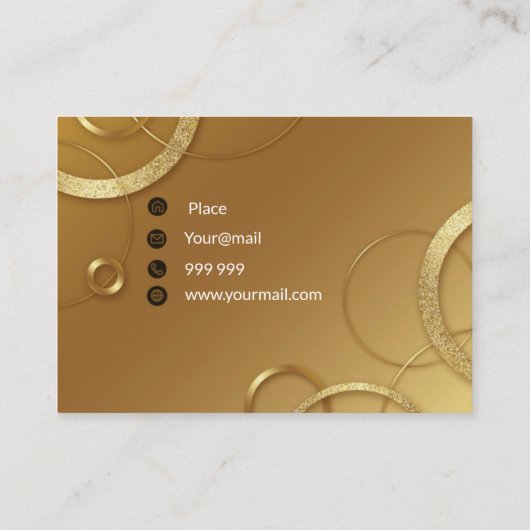 Braungold Visitenkarte (Rückseite)