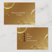 Braungold Visitenkarte (Vorne/Hinten)
