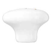 Braungrau | Vintage Bienendarstellung Keramikknauf (Seitenansicht)