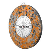 Braungraue Textur Dartscheibe (Vorderseite rechts)