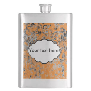 Braungraue Textur Flachmann