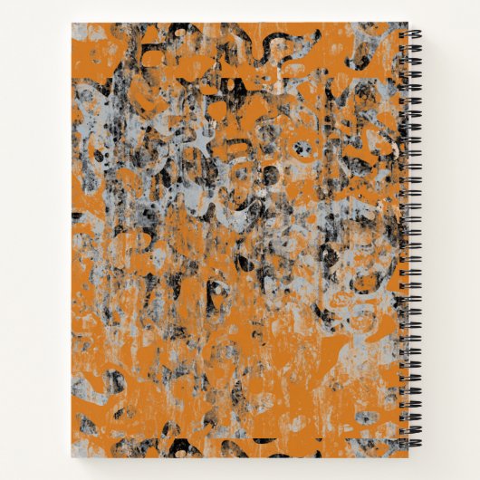 Braungraue Textur Notizblock (Rückseite)