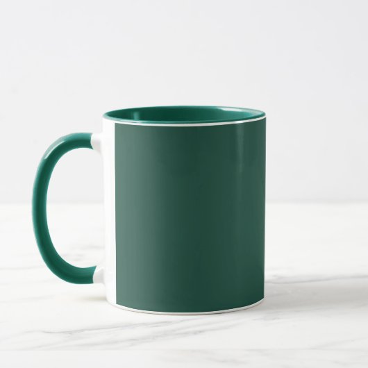Braungrün (Vollfarbe) Tasse (Links)