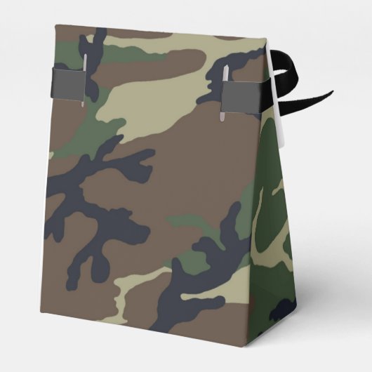 Braungrüne Tarnung Geschenkschachtel (Rückseite)