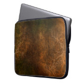Braungrunge Vintag Laptopschutzhülle (Vorderseite Links)