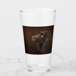 Braunhaarhund Glas