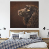 Braunhaarhund Leinwanddruck (Insitu (Schlafzimmer))