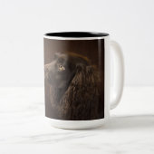 Braunhaarhund Zweifarbige Tasse (VorderseiteRechts)