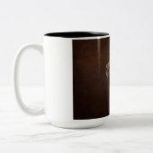 Braunhaarhund Zweifarbige Tasse (Links)