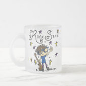 Braunhaariger Rockstar Mattglastasse (Links)