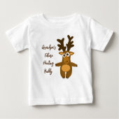 Braunhirsche Baby T-shirt (Vorderseite)