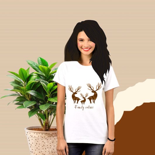 Braunhirsche T-Shirt