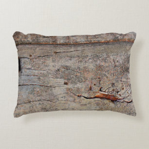 Braunholz Dekokissen