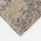 Braunholz Fleecedecke (Ecke)